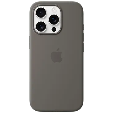 Apple Silicone Back Cover Cinzento MagSafe Apple iPhone 16 Pro