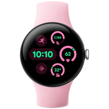 Google Pixel Watch 3 41mm Argent (Rose Bracelet)